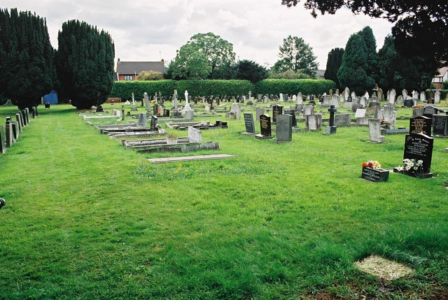 The current cemetery